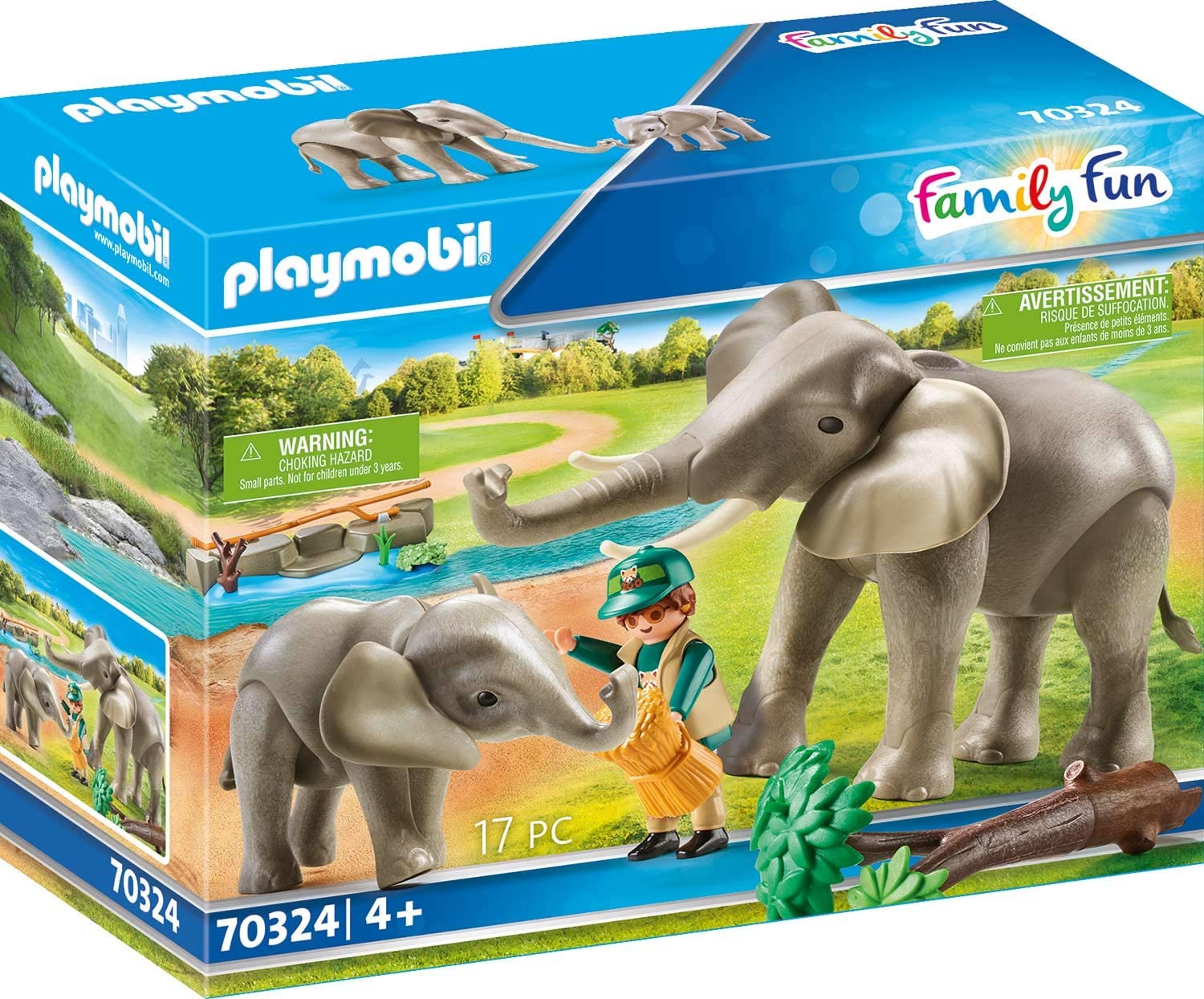 Playmobil 70324 Elephants In Outdoor Enclosure 4 Years And Above