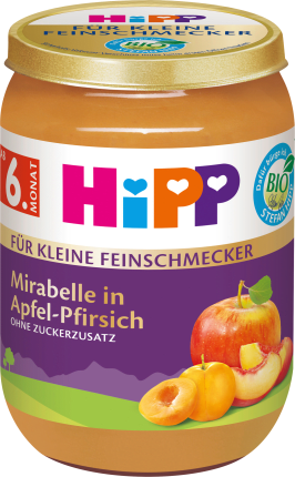 Fruits For little gourmets Mirabelle in apple-peach from 6th month, 190 g