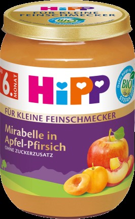Fruits For little gourmets Mirabelle in apple-peach from 6th month, 190 g