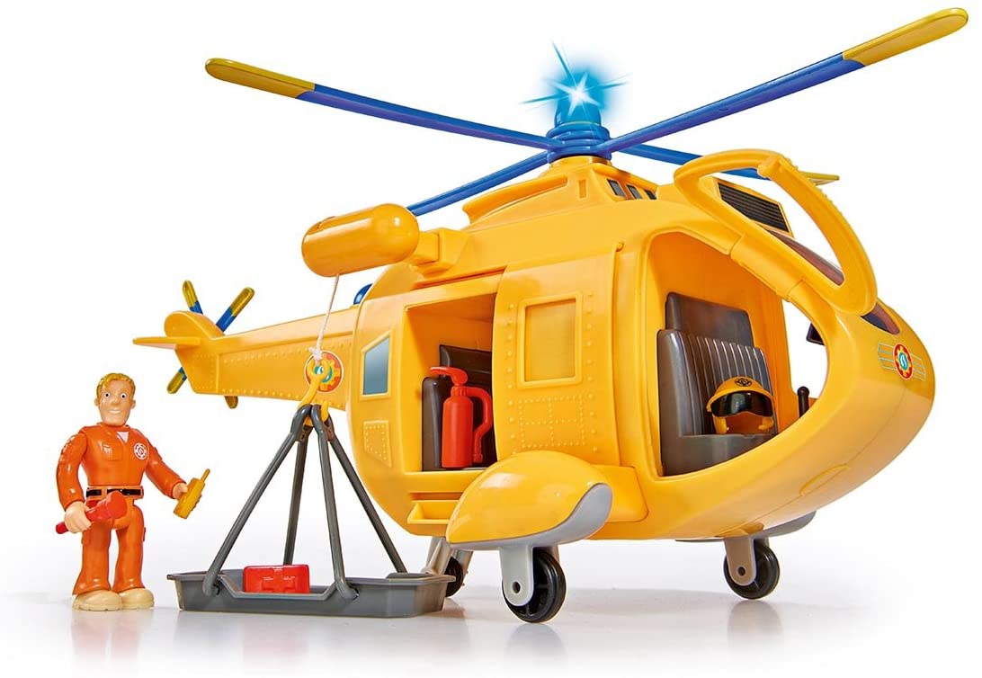 Simba Fireman Sam 109251002 Wallaby Ii Helicopter With Tom Thomas Figurine 