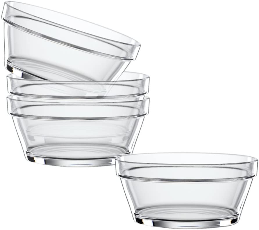 Spiegelau & Nachtmann, Set of 4 14 cm Crystal Glass Bistro Bowls 2670144