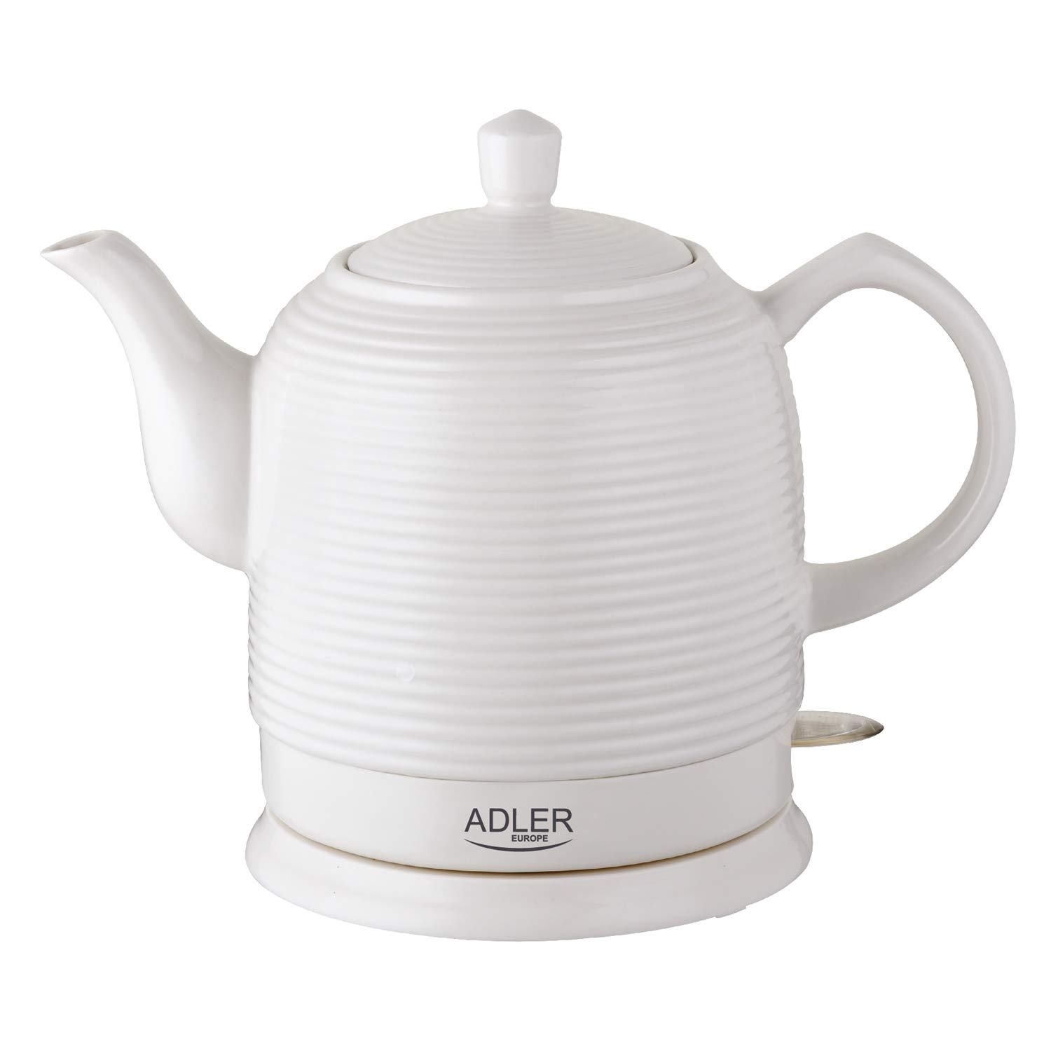 Adler AD 1280 Ceramic Electric Kettle Ceramic Retro Design 1.2 L White 1500