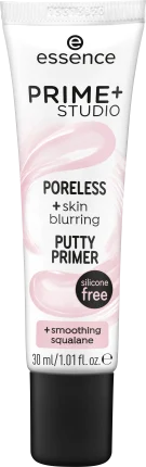 essence cosmetics Makeup Base PRIME + STUDIO PORELESS + skin blurring PUTTY PRIMER, 30 ml