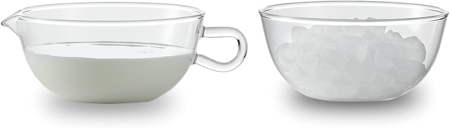 Schott Zwiesel Jenaer Glass Edition Wilhelm Wagenfeld Sugar Bowl and Creamer Jug, ø 9.86 cm, 113530