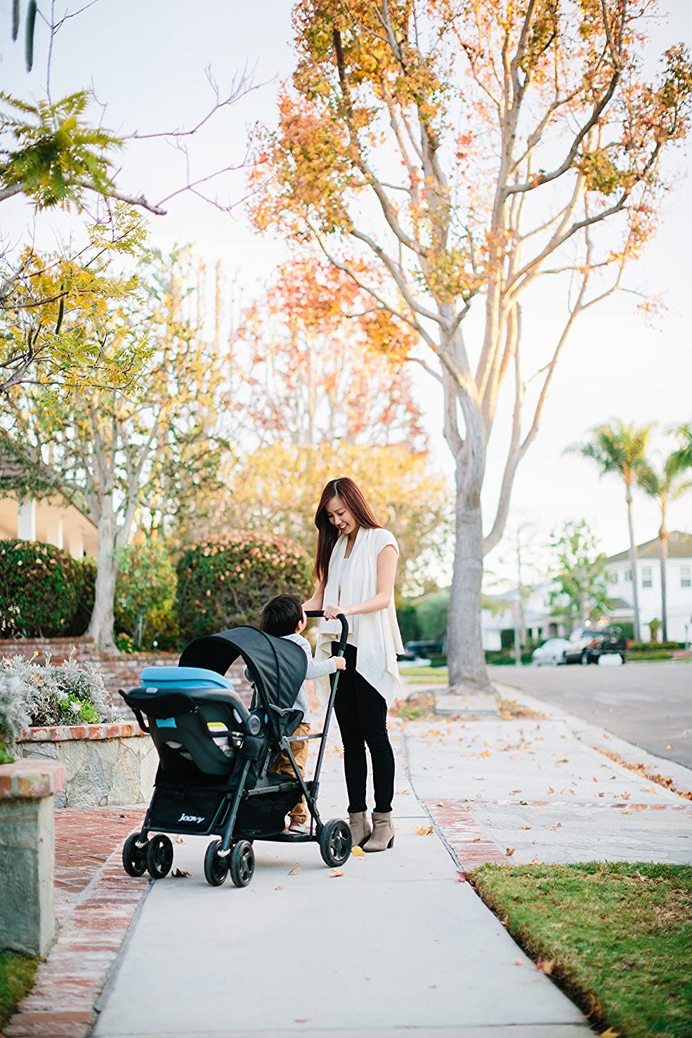 Joovy 8147 Caboose Tandem Pushchair Black