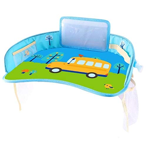 KGCA Baby Car Seat Safety Tray Children\'s Vehicle Waterproof Support Plate Multifunctional Yellow