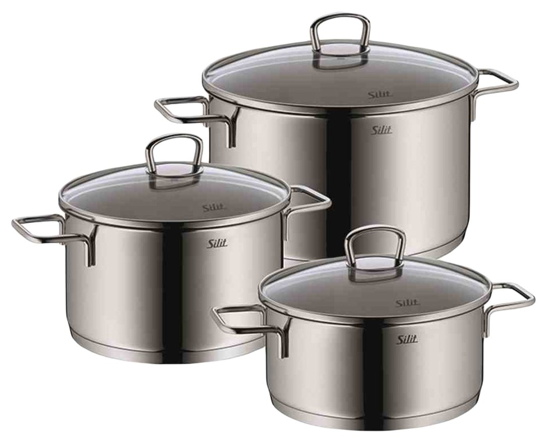 Silit 5-Piece Cookware Set, Stainless Steel, Silver, 39 X 49 Cm