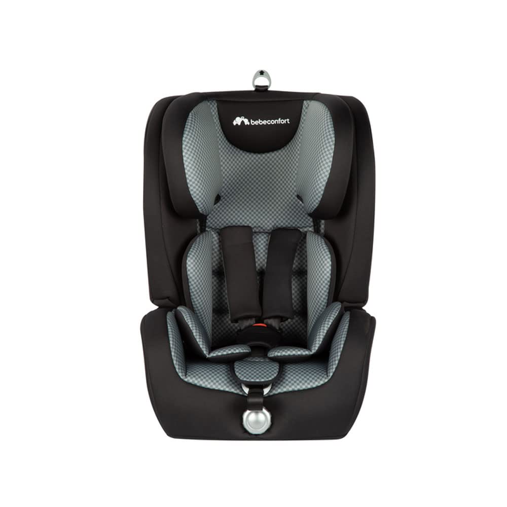 BEBE CONFORT Bebeconfort, Ever Fix Child Seats with Seat Belt, ISOFIX, 15 Months to 10/12 Years, 9-36 kg, Pixel Black