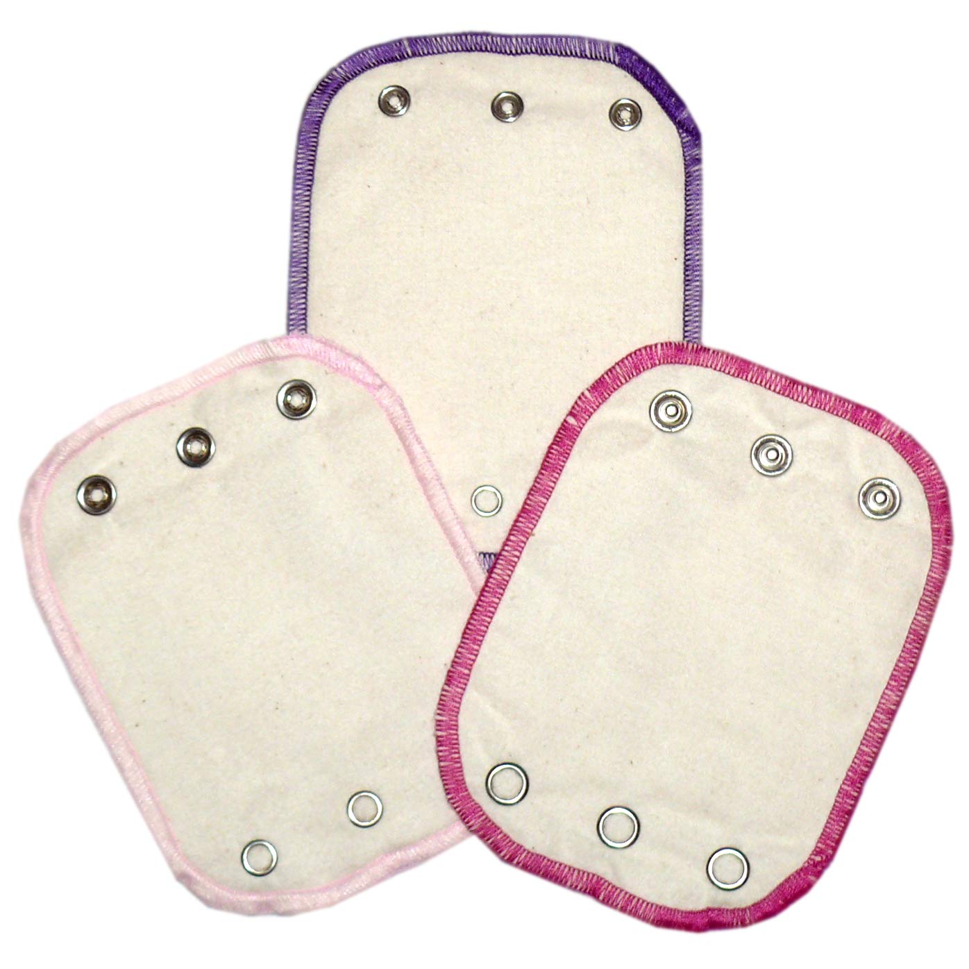 Universal Body Extensions Pack of 3 Organic Cotton (Natural, Purple/Pink/Pink)