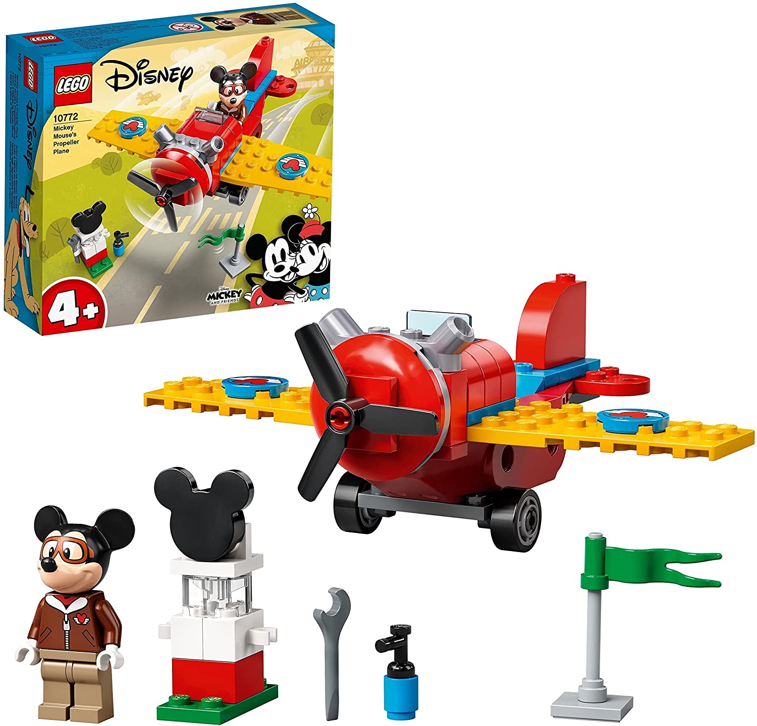 LEGO 10772 Mickey and Friends Mickey Propeller Plane, Mickey Mouse Aeroplan