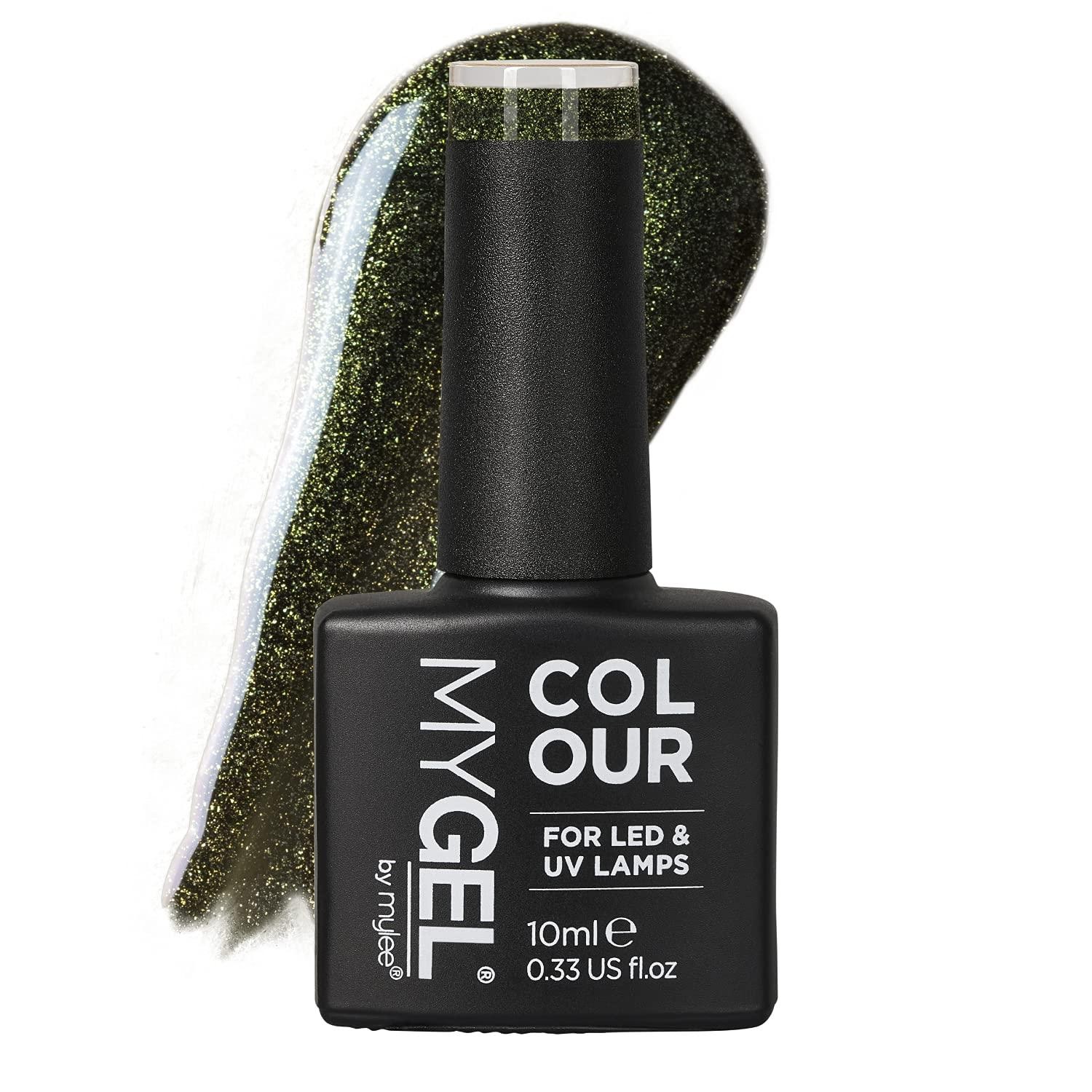 MyGel Nail Polish by Mylee (10 ml) MG0158 - Dollar Signs UV/LED Nail Art Manicure Pedicure for Professional Use in Living Room and Home - Durable and Easy to Use
