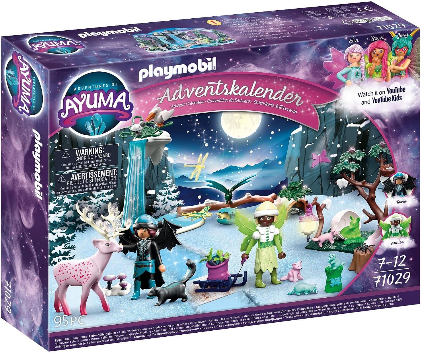 PLAYMOBIL Adventures of Ayuma 71029 Advent Calendar Including Toy Fairies with Movable Wings Toy for Children from 7 Years