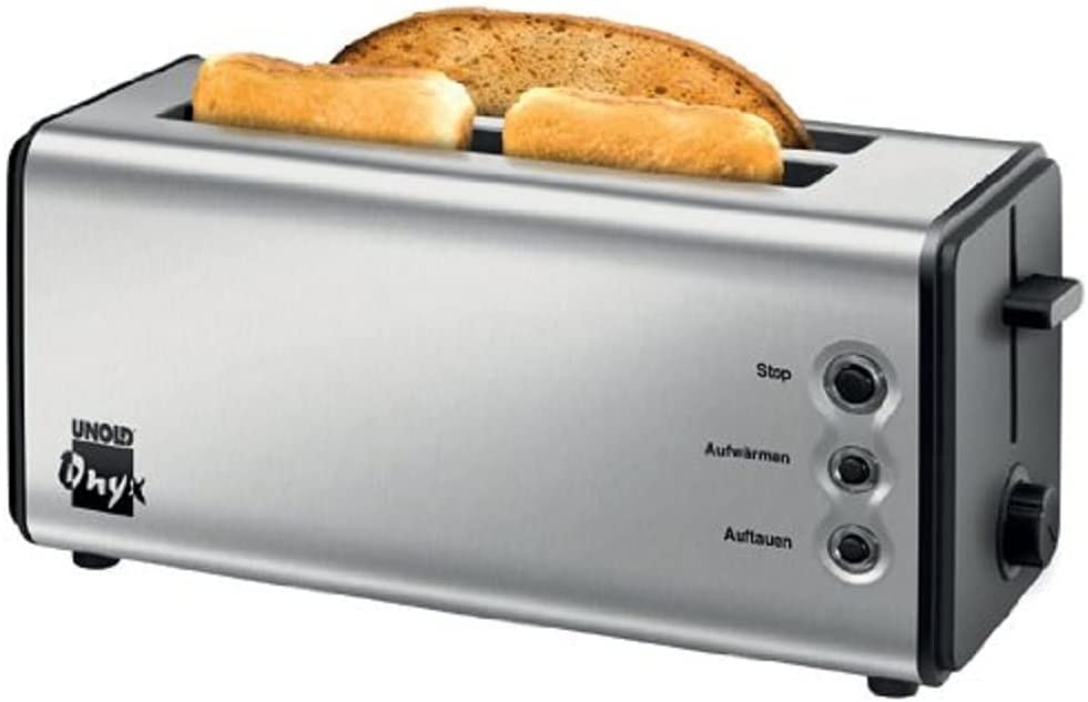 Unold Onyx Duplex Toaster, 1400 W, Stainless Steel/Black