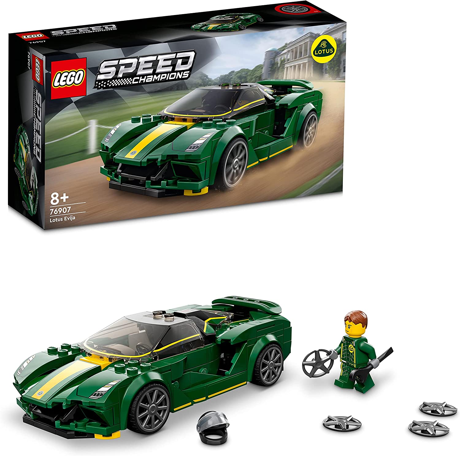 LEGO 76907 Speed Champions Lotus Evija Model Car Kit Toy Car Racing Car for