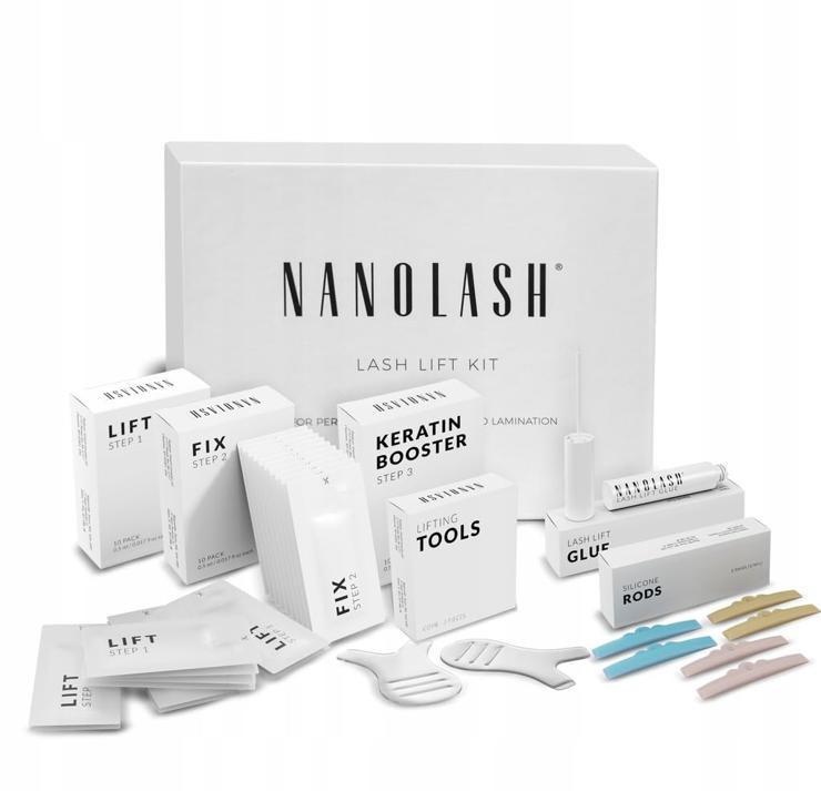Nanolash Eyelash Lifting and Eyelash Lamination Set - Professional Eyelash Lifting Set, DIY Kit for Eyelash Lifting at Home and in the Salon, DIY Eyelash Lamination