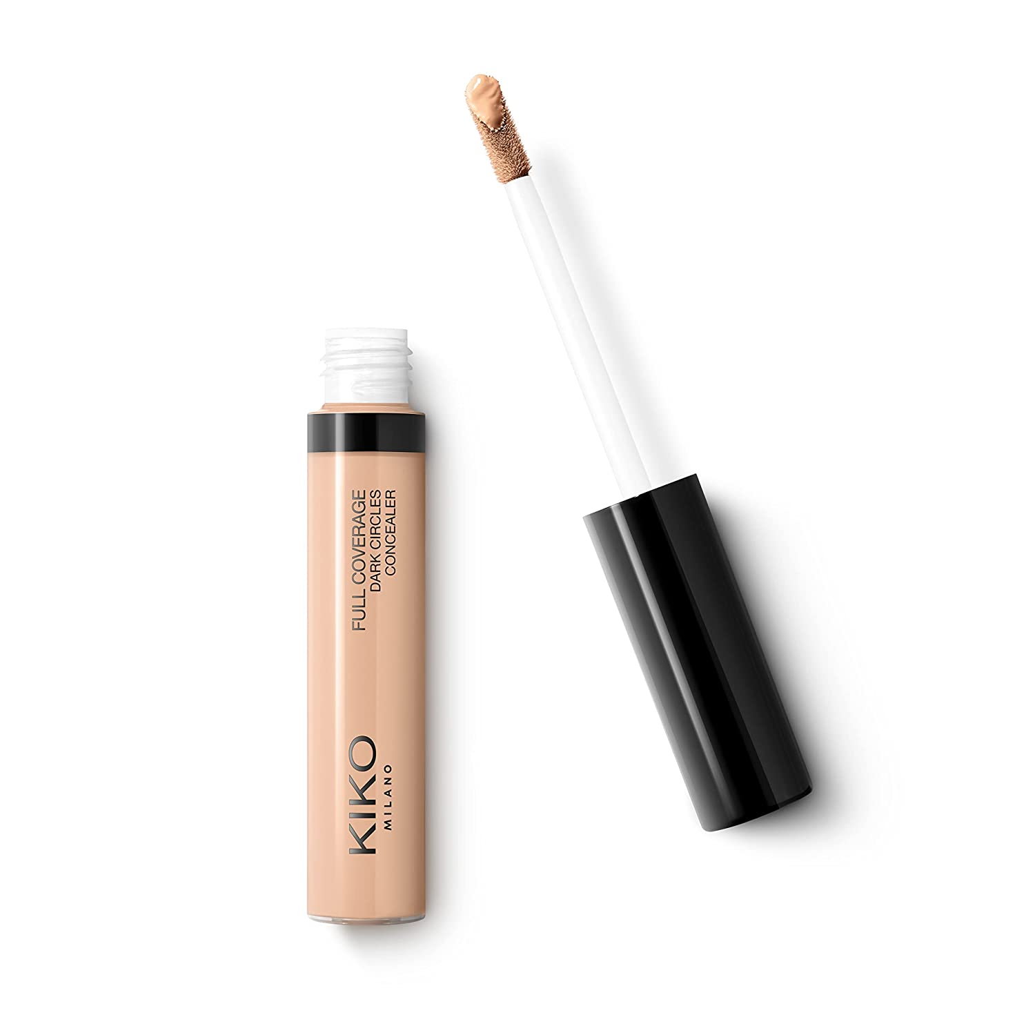 KIKO Milano Full Coverage Dark Circles Concealer 07 | Liquid Concealer for the Eye Area and Face with High Coverage, ‎07 natural beige