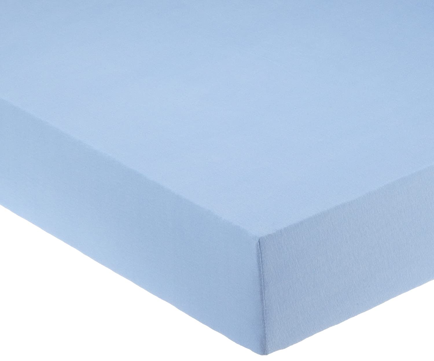 Pinolino 540002-2 Cot Fitted Sheet Jersey, Light Blue