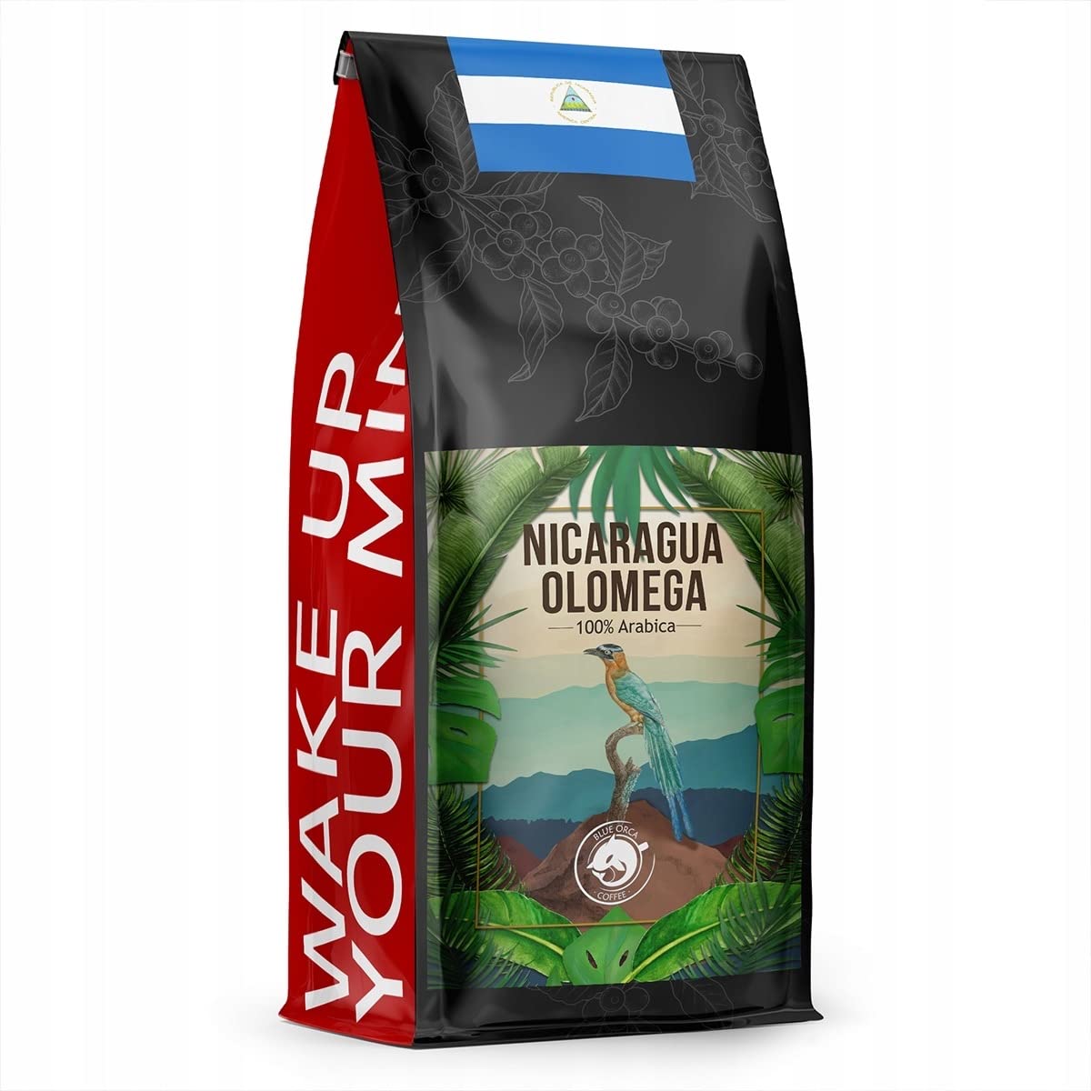 Blue Orca Coffee - NICARAGUA OLOMEGA - Specialty Kaffeebohnen aus Nicaragua Olomega - Frisch geröstet - Single Origin - SCA 82.5 Punkte, 1 kg
