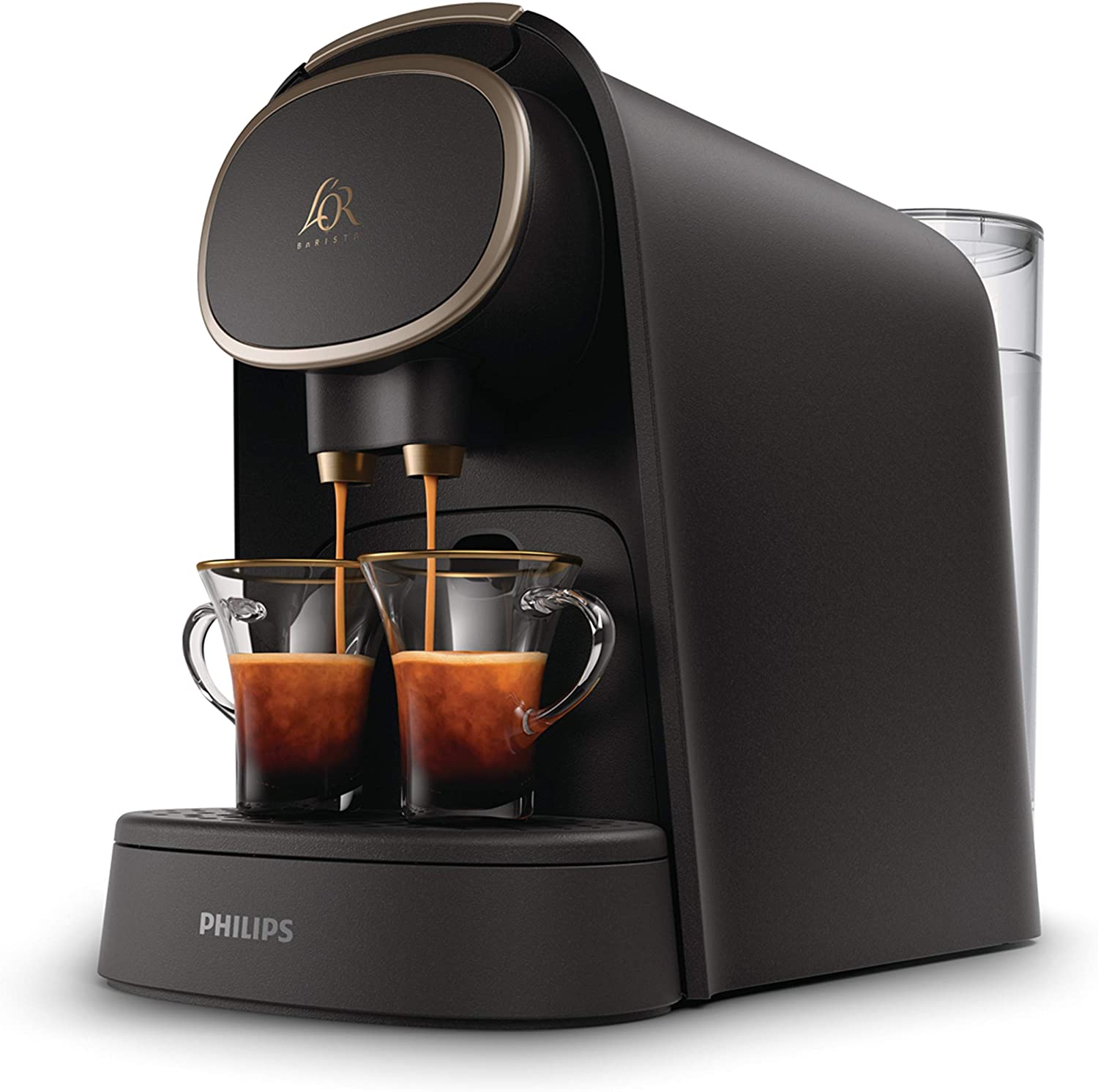 Philips L\'OR BARISTA LM8016/90 Coffee Capsule Machine (2 Cups System) Metallic / Matte Black