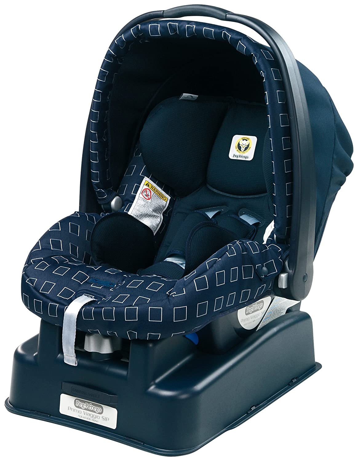 Peg Perego Primo Viaggio SIP Child Car Seat with Adjustable Base Crystal Blue