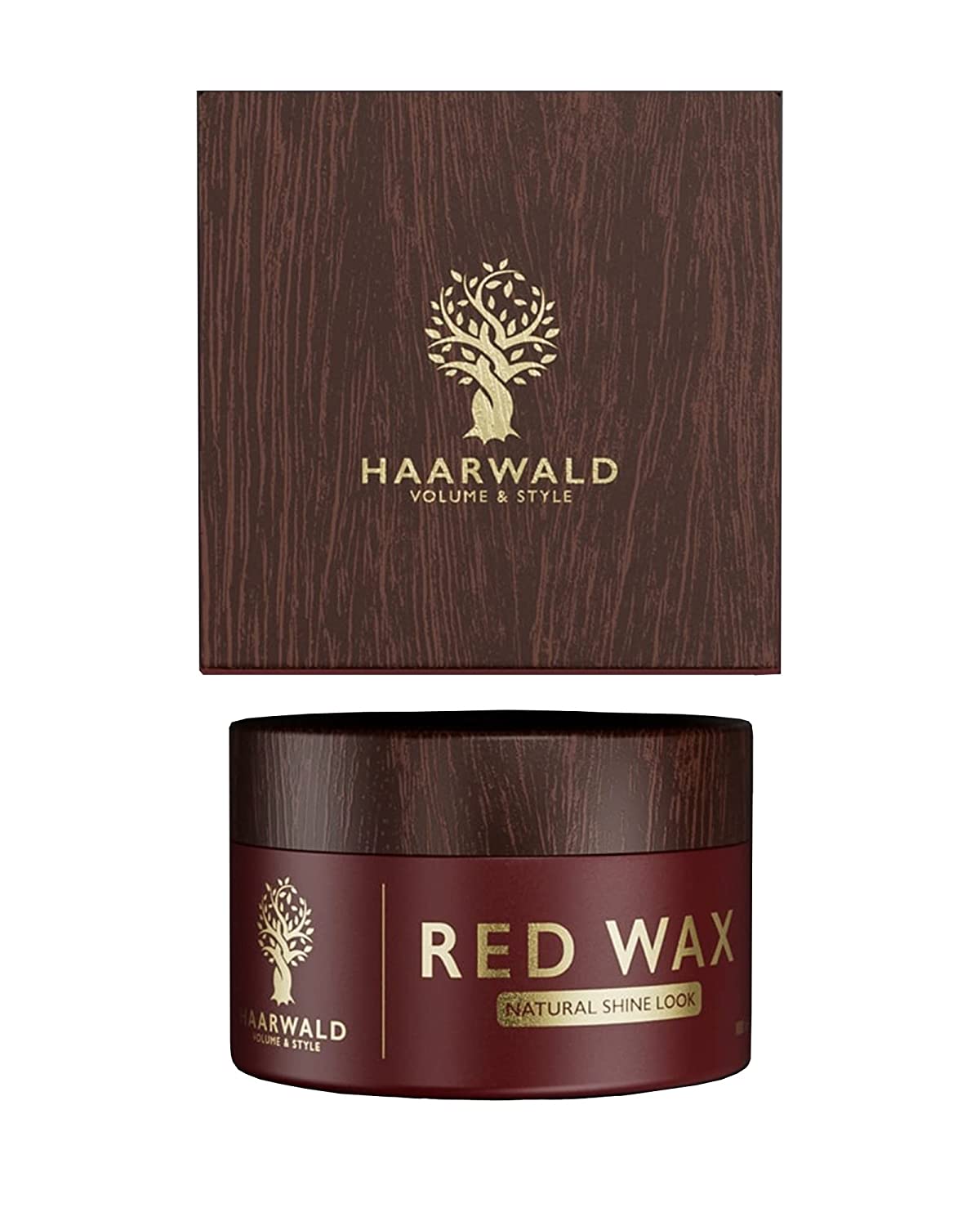 haarwald HAARWALD® Premium Hair Wax for Men and Women [Maximum Hold] - Styling Wax for Any Style - Hair Wax for 24 Hours Hold without Gluing - Hair Wax Matte Hair Paste (Red Wax)