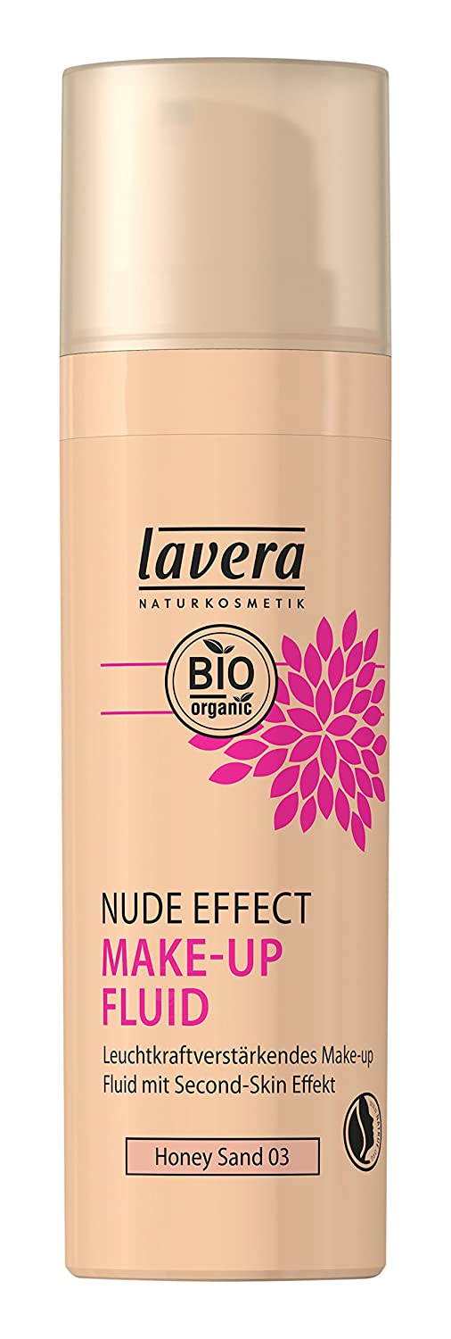 Lavera Make Up Fluid ∙ Nude Effect ∙ 03 Honey Sand Skin Tone. ∙ Second Skin ∙ Durable Cover ∙ Natural and Innovative ∙ Vegan ∙ ∙ Natural Cosmetics Cream 30 ml