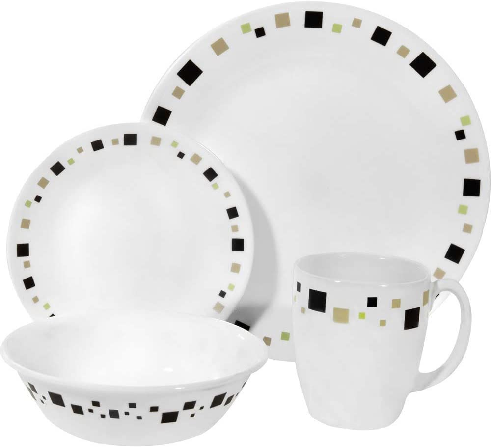 Corelle Geometric 16pc Dinner Set