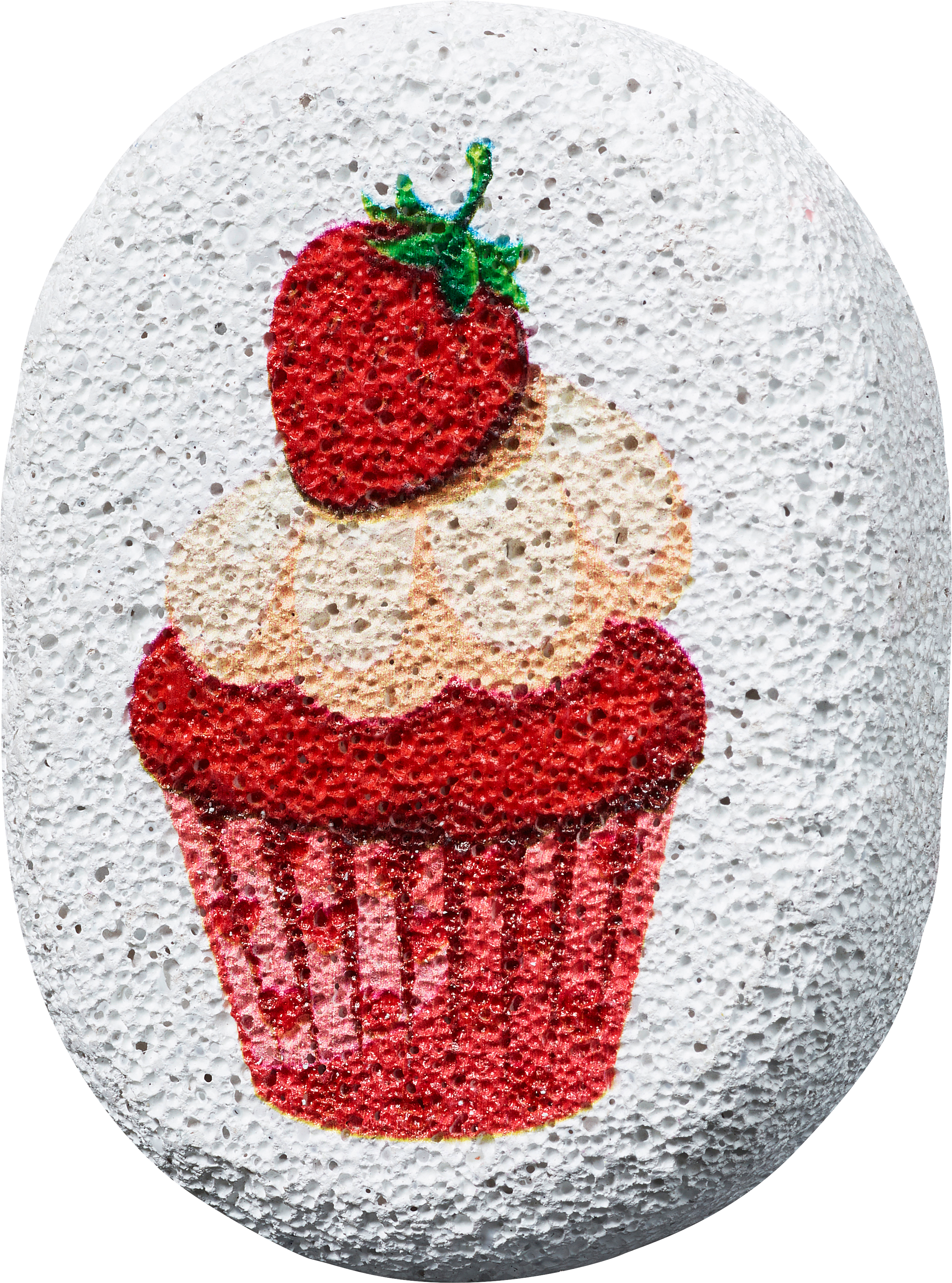 Corneal Remover Pumice, Cupcake Strawberry, 1 Pc