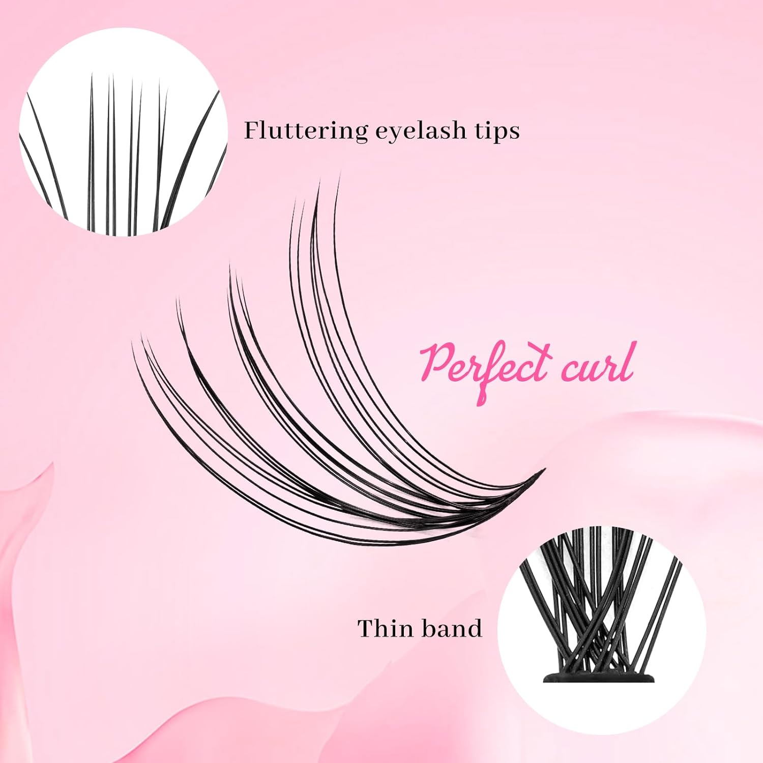 Eyelashes, Single Crislashes, 10D/20D D Curl, 8–15 mm, DIY Individual Lashes, Cluster Eyelashes (10D/20D, 8–15 mm) Pack of 280