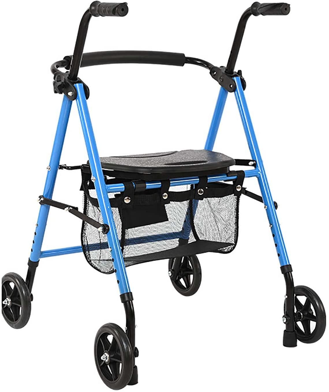 Better Angel HM Easy Folding Rollator - Rollator Foldable and Lightweight, Lightweight Rollator, Folding Walking Aid, Lightweight Rollator Foldable and with Seat, Foldable Rollator