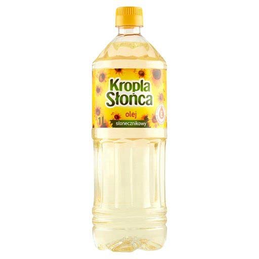 Kujawski Sunflower Oil Sunflower Oil Kropla Slonca Olej Slonecznikowy First Pressing 1 L