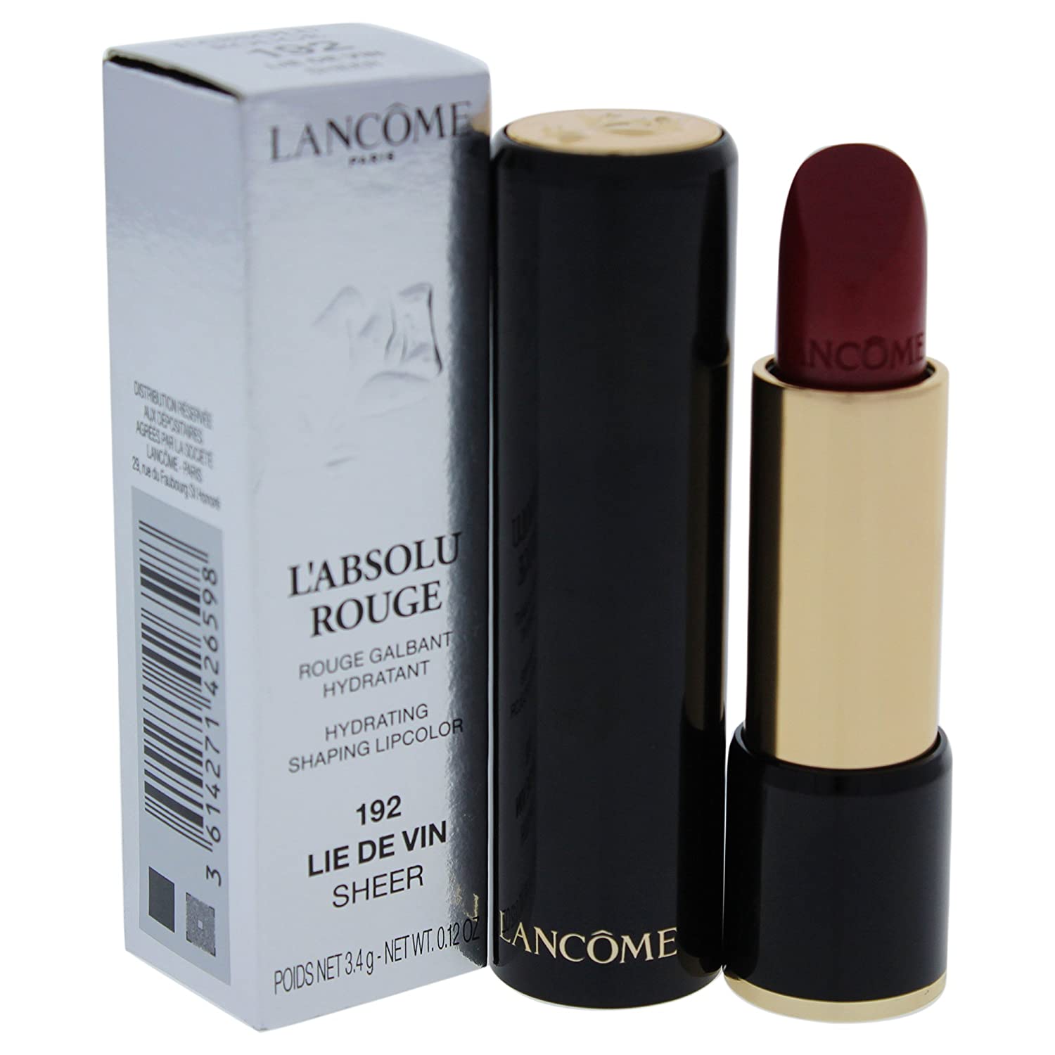 Lancome L \'Absolu Rouge Sheer 192 Lie de Vin