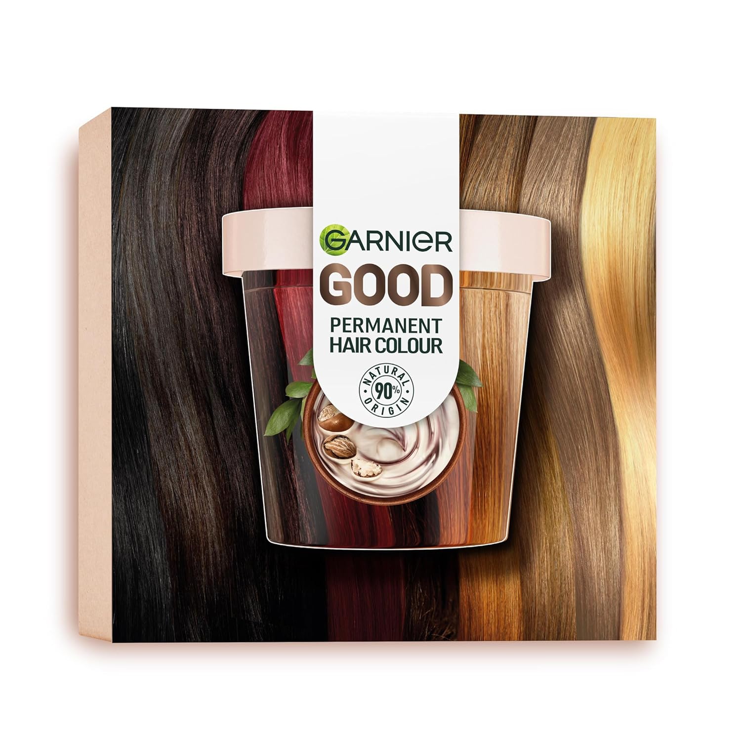 Garnier Permanent Hair Colour, Hair Dye Set for Intense and Long-Lasting Hair Colour, Colouration for up to 8 Weeks of Radiant Colour, No Ammonia, 6.0 Mochaccino Brown, Good Refill Kit