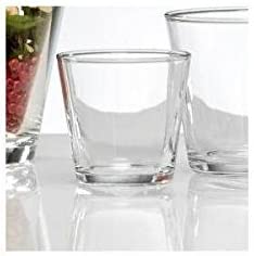 Sandra Rich Glass Tea Light Holder Glass Vases Decorative Glasses Coni Height 7 cm diameter 7 cm Set of 24