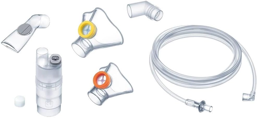 Beurer IH 26 Kids Yearpack, Replacement Kit for Use with the IH 26 Kids Inhaler, Disinfectant Medical Device, Nebuliser, Mouthpiece, 2 Masks, Elbow Piece, Compressed Air Hose and 10 Filters