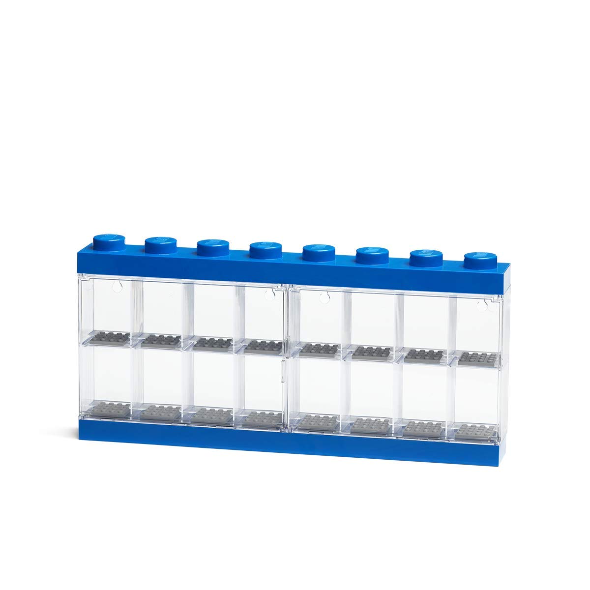 Lego Mini Figure Display Case 16 Blue One Size