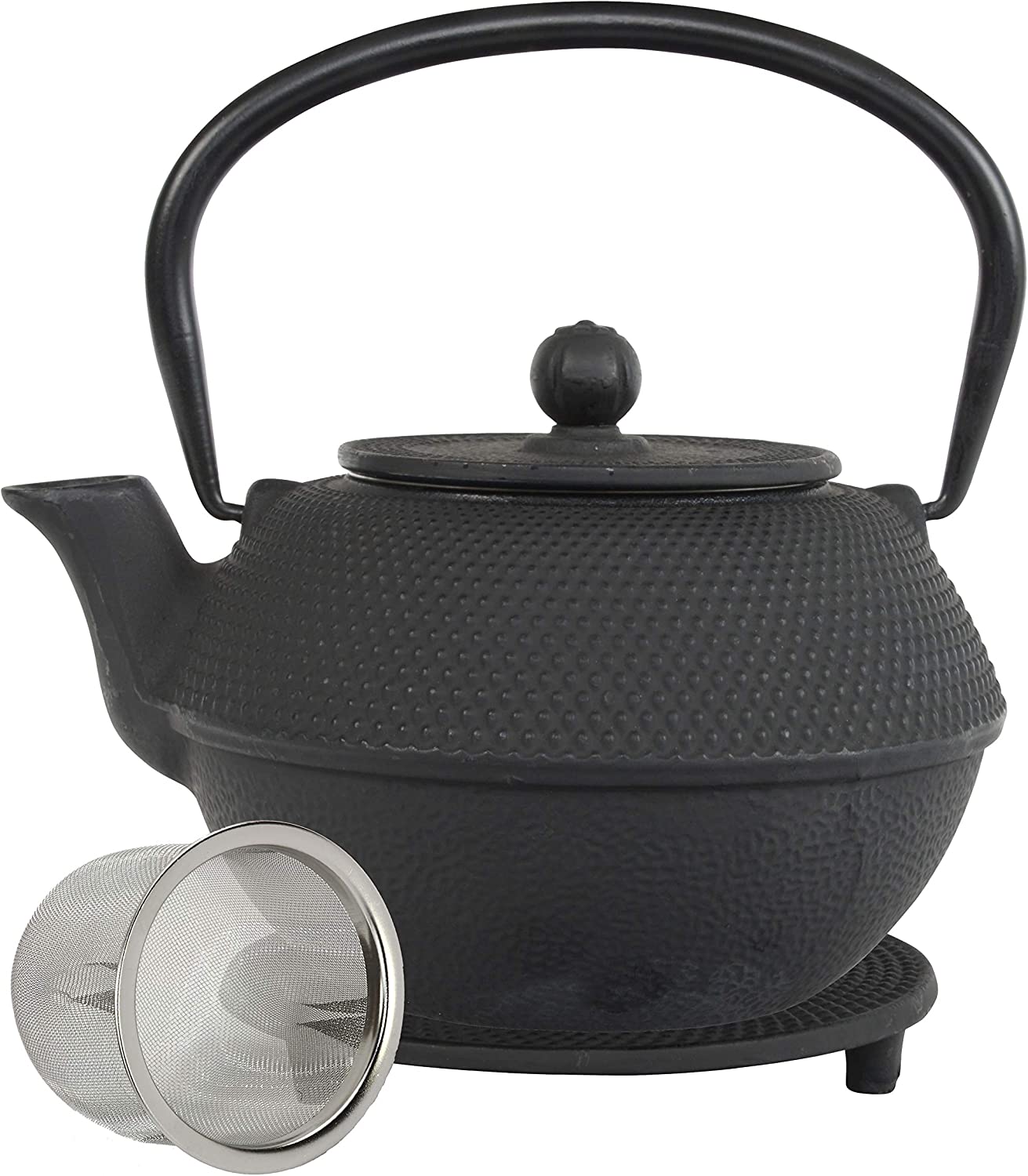 teeblume - Cast Iron Teapot Arare 1.1 litre, black, incl. shipping costs