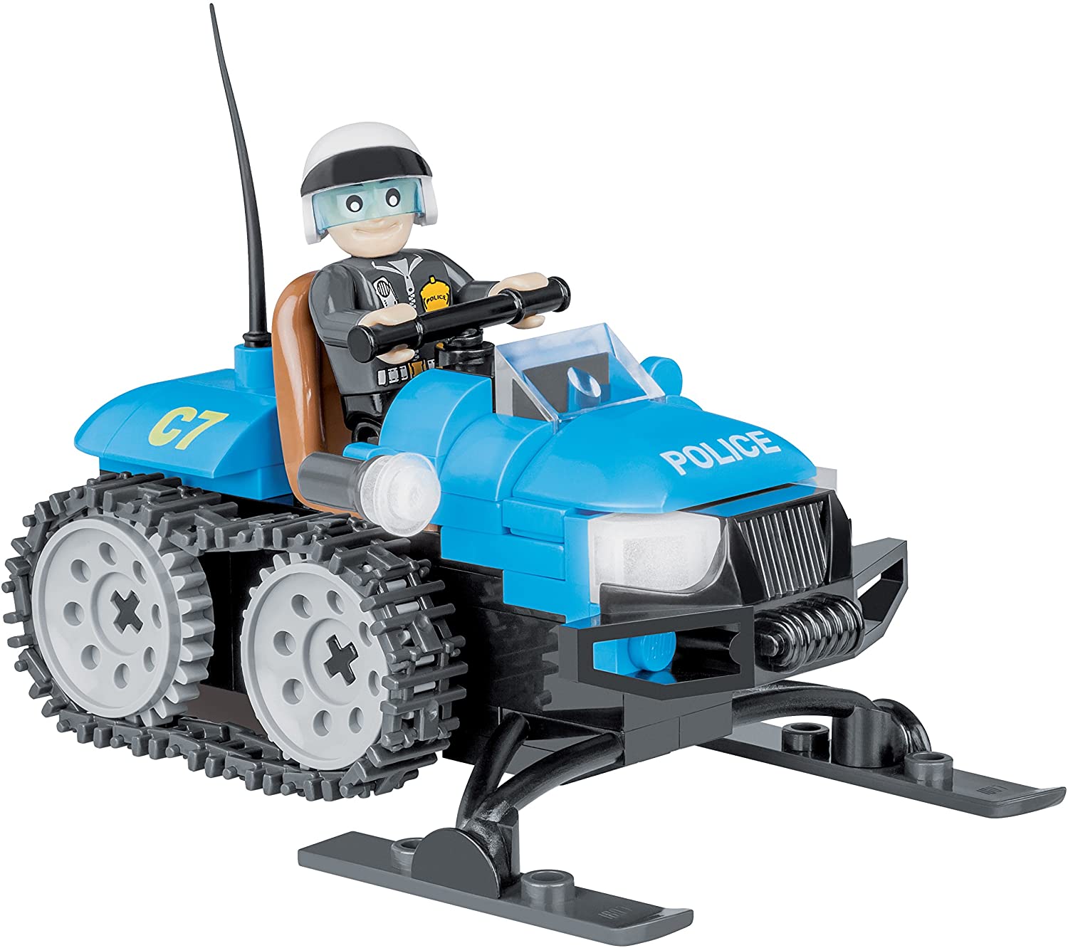 Cobi Cobi-1544 Action Town Police Snowmobile (100 Pcs) Toys Assorted