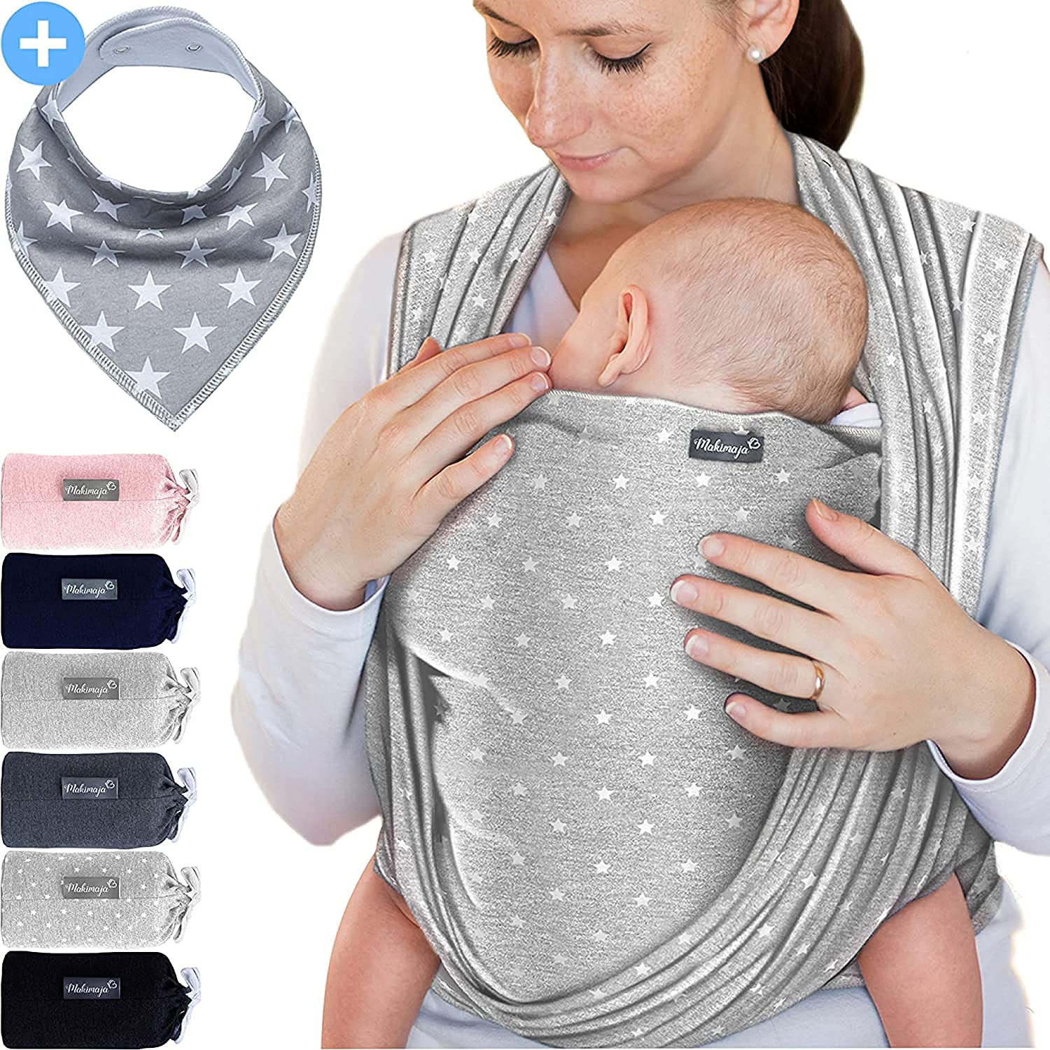Dark Grey Baby Carrier Sling - High Quality Baby Sling for Babies up to 15k