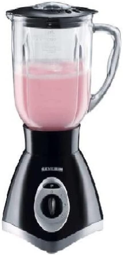 Severin SM 3717 Blender, Black/Silver/Glass Blender Jug 1.5 Litres/600 W