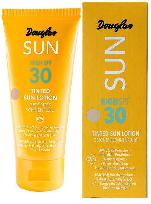 3 x Douglas Collection Sun, Tinted Sun Fluid High SPF30 Sun Protection, 50 ml (Pack of 3)