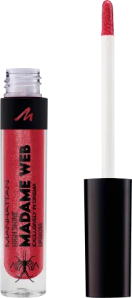 MANHATTAN Cosmetics Lip gloss High Shine Madame Web 45t Poppy Red, 2.4 ml