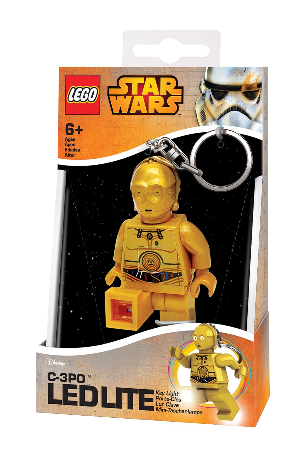 Lego Star Wars Mini Torch, 7.6 Cm, C3Po