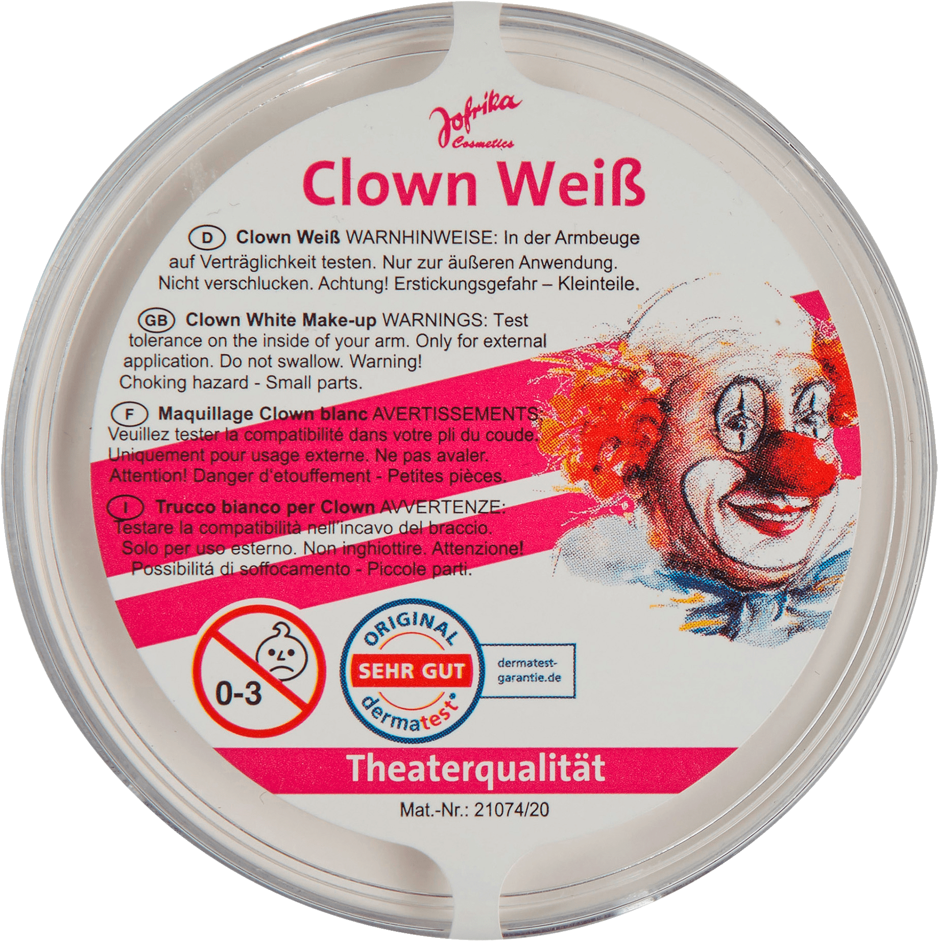 Jofrika Clown Weiß, 25 G