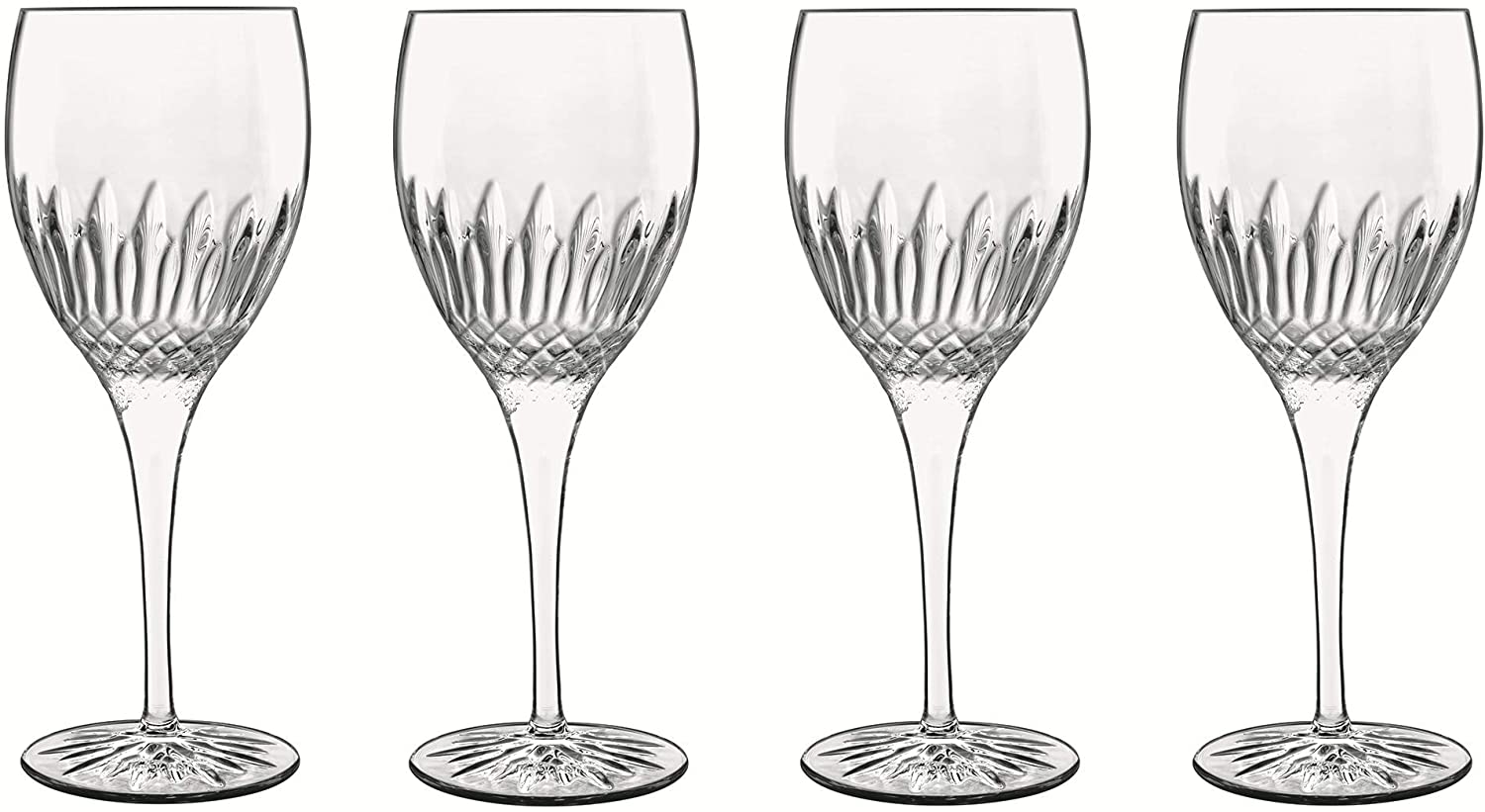 Luigi Bormioli C482 Wine Glasses with Rhinestones