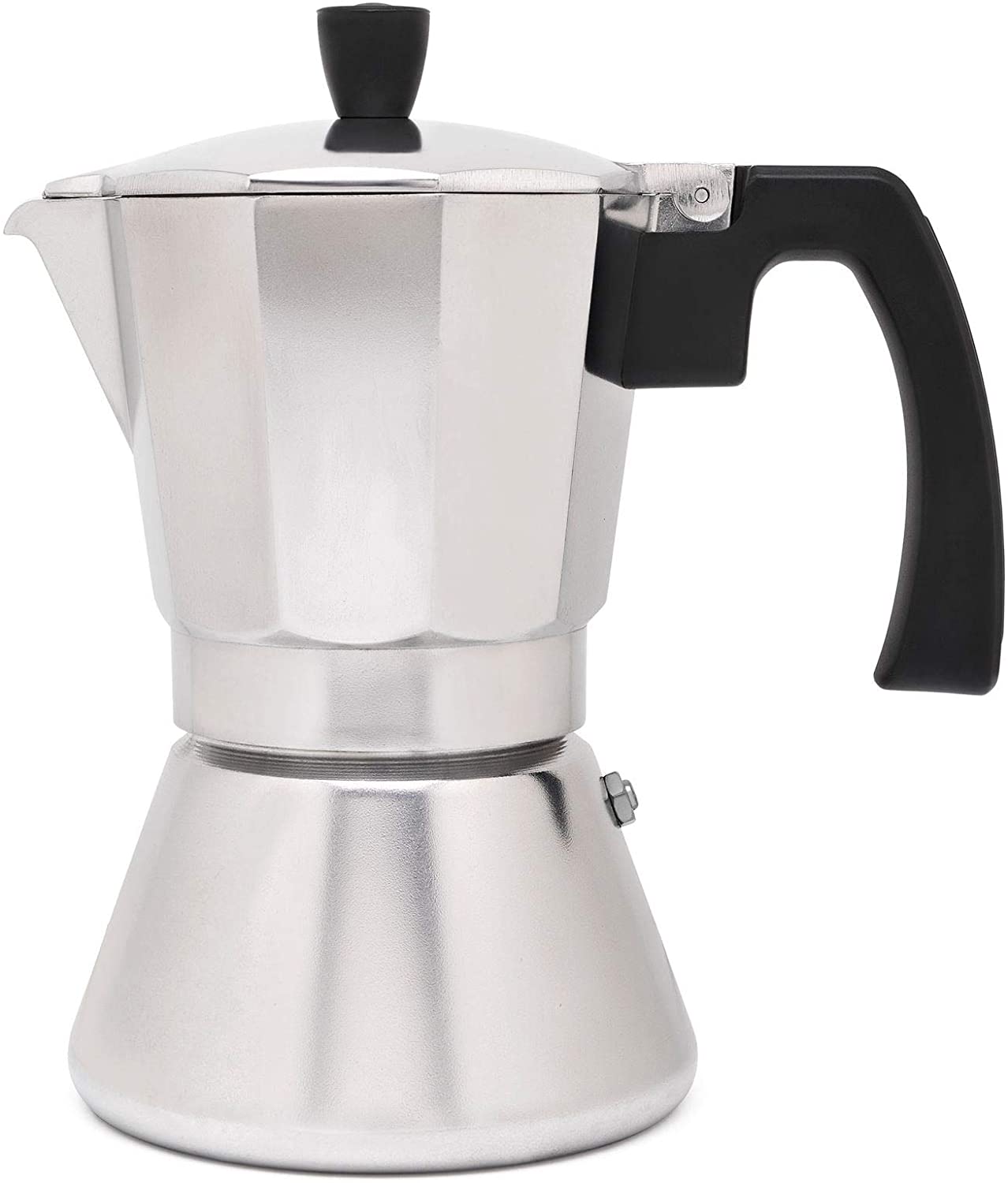 Leopold Vienna Silver stainless steel espresso maker induction for 6 cups