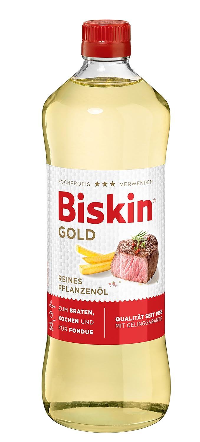 Biskin Gold Pure Vegetable Oil, Pack of 12 (12 x 750 ml)