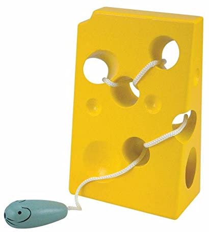 Woody Land 11 X 17 Cm Educational Toys Lacing Cheese And Mouse