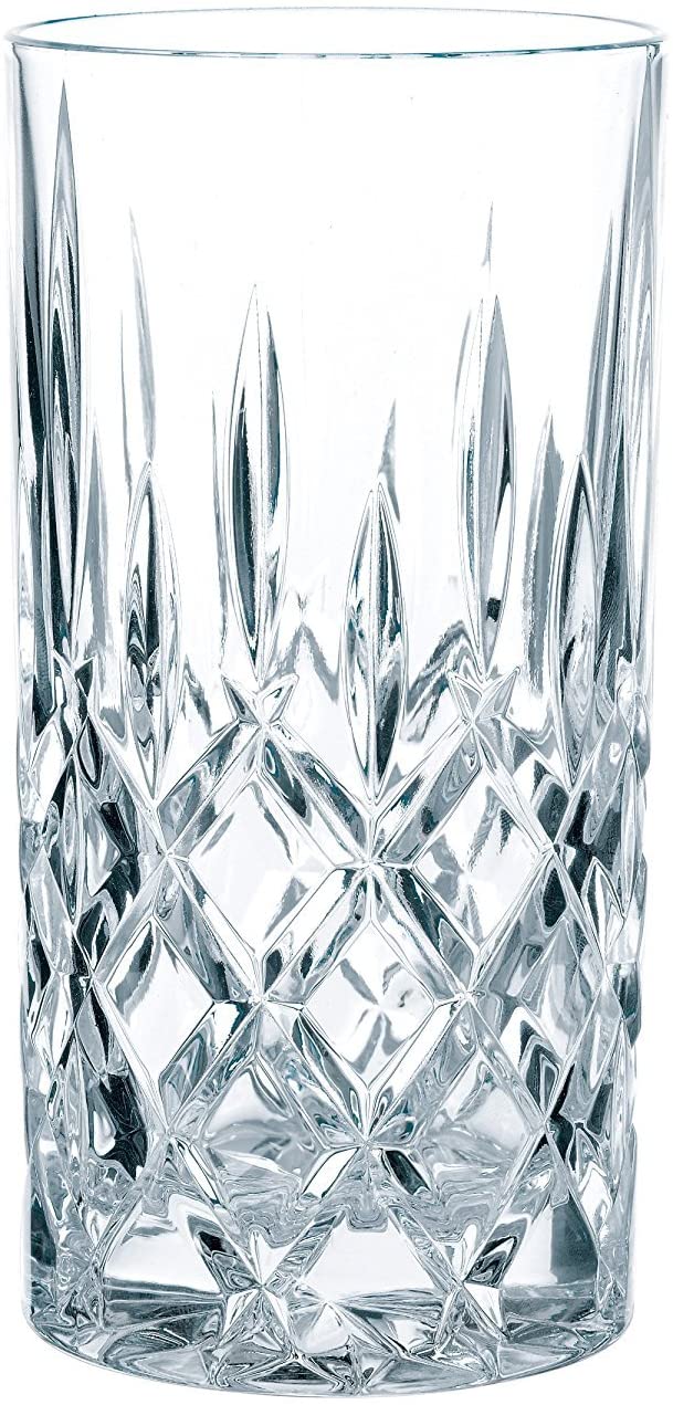 Spiegelau & Nachtmann Nachtmann Noblesse Long Drink Glasses, Crystal Glasses for Gin and Tonic, Water, Juice, Set of 12