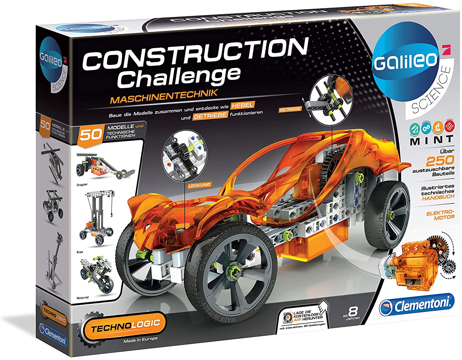Clementoni 69382.5 Construction Challenge Machine Technology, Machine Techn